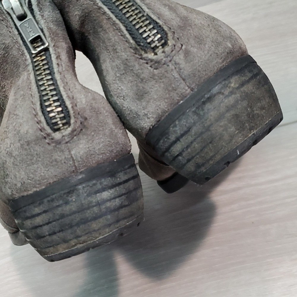 Born Women Kerri Peltro Distressed Leather Heels Boots shoes sz 7.5M - Picture 7 of 16